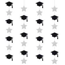 4pcs/Set Graduation & Back To School Party Hanging Decorations, Party Background Bunting - Multicolor - View 8
