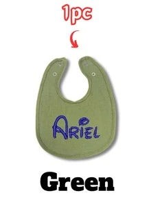 1/3/5pcs, Custom Embroidered Name Baby Bibs, Soft Cotton Gauze, Adjustable Snap Closure, Personalized Bibs For Baby Shower, Newborn Gift, Daily Feeding, Drool Proof, Cute Neutral Colors, High-Quality Baby Essentials - Multicolor - View 14