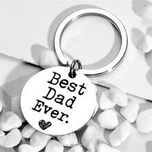 Minimalist Heart-Shaped Accessory, Engraved Gift For Family, Lover, Father's Day, Thanksgiving, Birthday - Stainless Steel Keychain With Customized Engraving - Stainless Steel - View 2