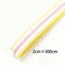 20mm Macaron Color 3D Wavy Ruffle Ribbon, Flexible Cuttable Polyester Trim, Suitable For DIY Hair Accessories, Clothing Sewing, Bag Shoulder Straps, Gift And Flower Packaging, And Other Handmade Crafts - 2cm - View 12
