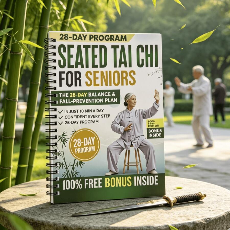 1pc Gentle Seated Tai Chi Exercise (28-Day Fall Prevention Plan) For Elderly. 10-Minute Low-Impact Daily Workout To Improve Gait Confidence And Prevent Falls. 2026 New Edition With Additional Content. Fitness Program To Help Elderly Maintain Independent Living. Ideal Gift For Grandparents And Health-Conscious Seniors. - A - View 1