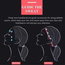 Diadema deportiva transpirable y ligera, cinta elástica delgada para fitness, diadema deportiva multicolor adecuada para yoga, gimnasio, correr, unisex - diadema deportiva - Ver 3