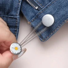 4/8/12/16/20Pcs Random Button Extender For Pants And Jeans, Free Sewable Adjustable Stretch Waist Extender, Metal Button Waist Extender - Multicolor - View 11