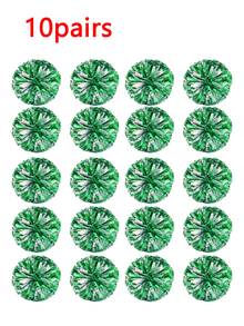 2 piezas/1 par de pompones de animación, de colores vibrantes, engrosados y densificados, con anillos, talla grande duraderos, adecuados para competiciones de animación, fiestas de animación, fiestas de baile con pompones y otras ocasiones - Multicolor - Ver 19
