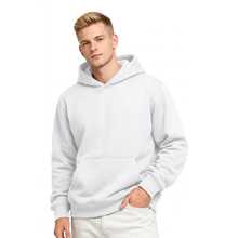 Moletom Abrigo Unissex Frio Confortável Conforto Inverno Peluciado  Agasalho Esportiva Dia das Mães Estiloso Presente Dia dos Namorados Básico Liso Feminino Masculino Essencial Casual Confortável Premium Moderno Versátil Dia a Dia Minimalista casual Streetwear Urbano Oversized Comfy Estilo Jovem Look Casual Moda Atual - Branco - Visão 1