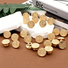 1 đầu con dấu sáp bằng đồng thau hình hoa dây leo (tay cầm bán riêng), con dấu sáp khắc chữ lồng. - Mảnh duy nhất - Xem 6