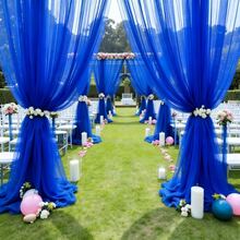 Elegant Navy Blue Sheer Mesh Decor, Suitable For Wedding Arches, Birthday Parties, Valentine's Day, Easter, Christmas, Halloween And Thanksgiving - Ideal For Indoor/Outdoor Ceremony Decor, Graceful Chiffon, Durable Chiffon Fabric, Chiffon Textile, Multipurpose Drape, Party Organizers, Event Planners - Multicolor - View 4