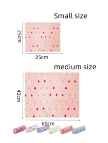 3/5pcs Washable Warm Guinea Pig Pad, Soft Fleece Mat Suitable For Guinea Pigs, Hamsters, Hedgehogs, Hamsters, Small Animals - Applicable For Sofa, Cage, Bed, Stroller In Winter - Suitable For Cats, Kittens Or Small Dogs - Christmas Gift - Multicolor - View 4
