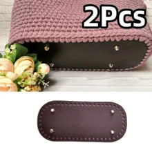 1 pieza/2/3Pcs Fondo de bolso de cuero PU, fondo de bolso precortado adecuado para la fabricación de bolsos DIY, adecuado para la fabricación de bolsos de mujer y la fabricación de carteras DIY - Multicolor - Ver 15