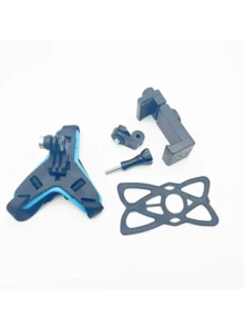 Adjustable Motorcycle Helmet Phone Holder + Anti-Lost Net. Suitable For Hero 12/10/9/8/7 Action Camera. Motorcycle Helmet Action Camera Mount Bracket. Designed For Stable Shooting During Riding, Compatible With All Smartphones And Most Action Cameras. An Excellent Gift For Riders. - View 12