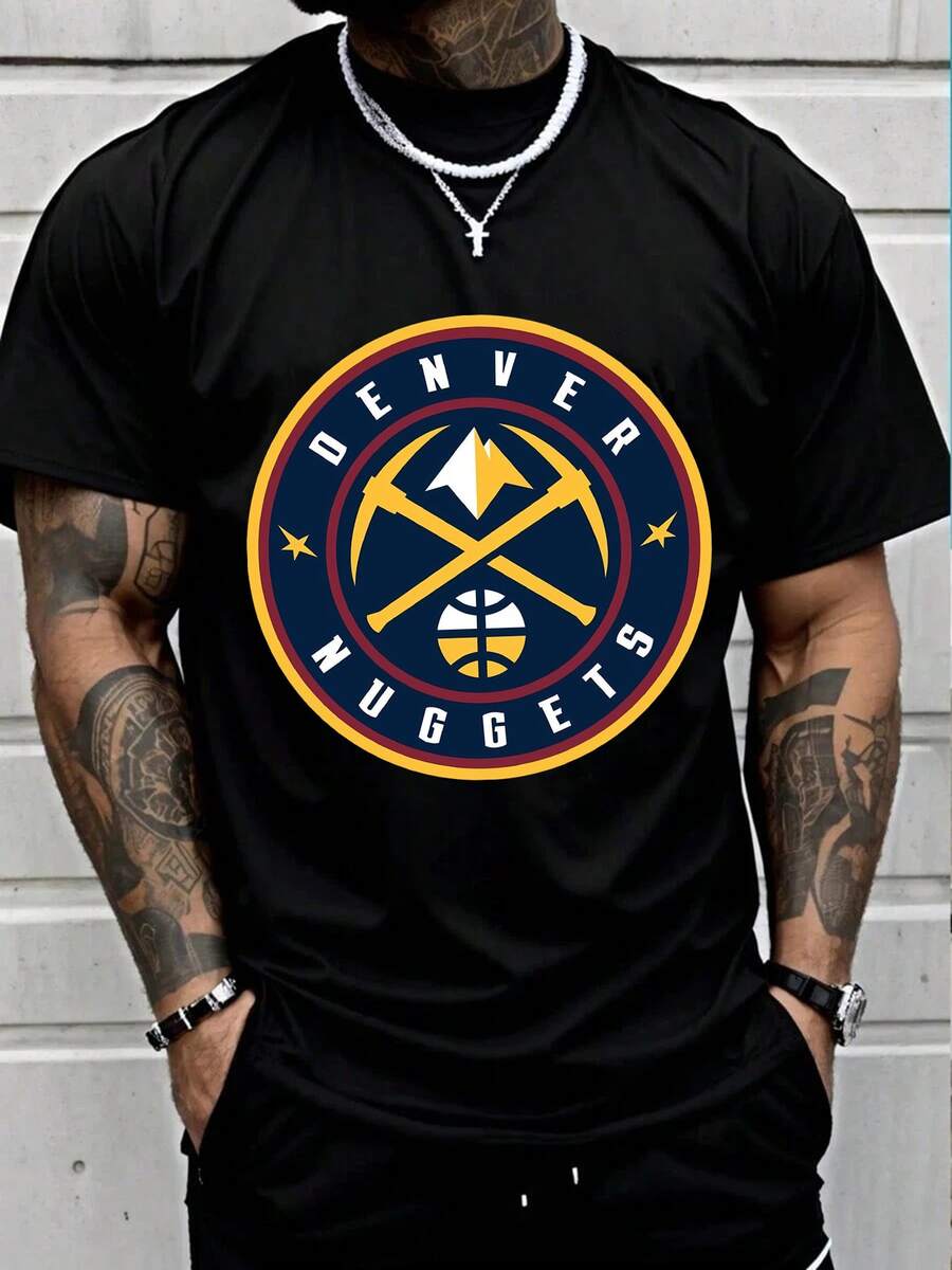 Men T-Shirts - 黑色 - 查看 1