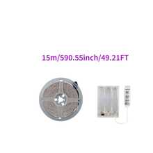 Lampu Strip LED RGB Bertenaga 3 Baterai AA (Baterai Tidak Termasuk), Kontrol 3 Tombol, 20 Warna Statis, Lampu LED Fleksibel Perekat Diri untuk Dekorasi Kamar Tidur, Pesta, dan Perkemahan - Kotak Baterai 3 Kunci - View 15
