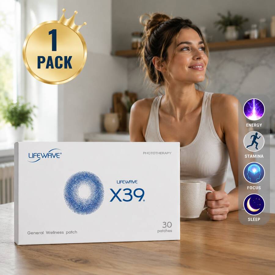 GOOGEER LifeWave X39 Performance & Wellness Patches – Enhance Strength, Stamina & Recovery, Stimulant-Free, 30 Pieces, Morning & Evening Use