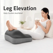 多功能楔形枕，人體工學記憶棉靠背墊，多位置睡眠、閱讀、看電視與坐姿定位墊，柔軟支撐背部、頸部、肩部與腰部，適用於床、沙發、椅子、汽車、辦公室、宿舍與旅行 - 均碼 - 查看 3