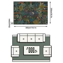 1pc Vintage Botanical Tropical Retro Print Outdoor Rug/Carpet/Area Rug/Doormat, Soft Machine Washable Carpet Mat For Entryway, Balcony, Garden, Outdoor, Patio, Living Room, All Season - Multicolor 1 - View 16
