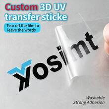 100pcs (3cm*3cm) Customizable Transparent Stickers, Add Your Own Text | PVC Stickers, Customized PVC Stickers, Personalized Name Labels, Customized PVC Logos, Customized Sticker Cutting Service, Create Your Own Custom Stickers | Selected Quote Stickers | Personalized Customization - Multicolor - View 8