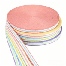 20mm Macaron Color 3D Wavy Ruffle Ribbon, Flexible Cuttable Polyester Trim, Suitable For DIY Hair Accessories, Clothing Sewing, Bag Shoulder Straps, Gift And Flower Packaging, And Other Handmade Crafts - 2cm - View 2