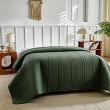 1 buah Sprei Berukuran Besar, Ringan, Lembut, dan Berlapis, Warna Hijau Militer, Cocok untuk Semua Musim, Musim Semi & Musim Panas - Hijau Tentara - View 15