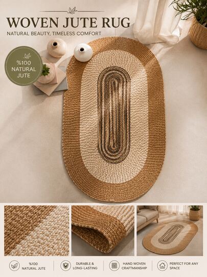 MADE IN TURKEY - Oval Rug – 90x150 Cm – Versatile & Stylish & Elegant