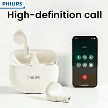 Philips TAT1040 Bluetooth 6.0 Earbuds, AI Noise Cancelling Mic, Semi-In-Ear Lightweight, 13mm Bass Driver, 11H Playtime, True Wireless Headphones - 查看 5