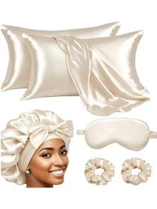 3pcs Women's Soft Heatless Curling Rods - Large Sleeping Cap Set - View 7