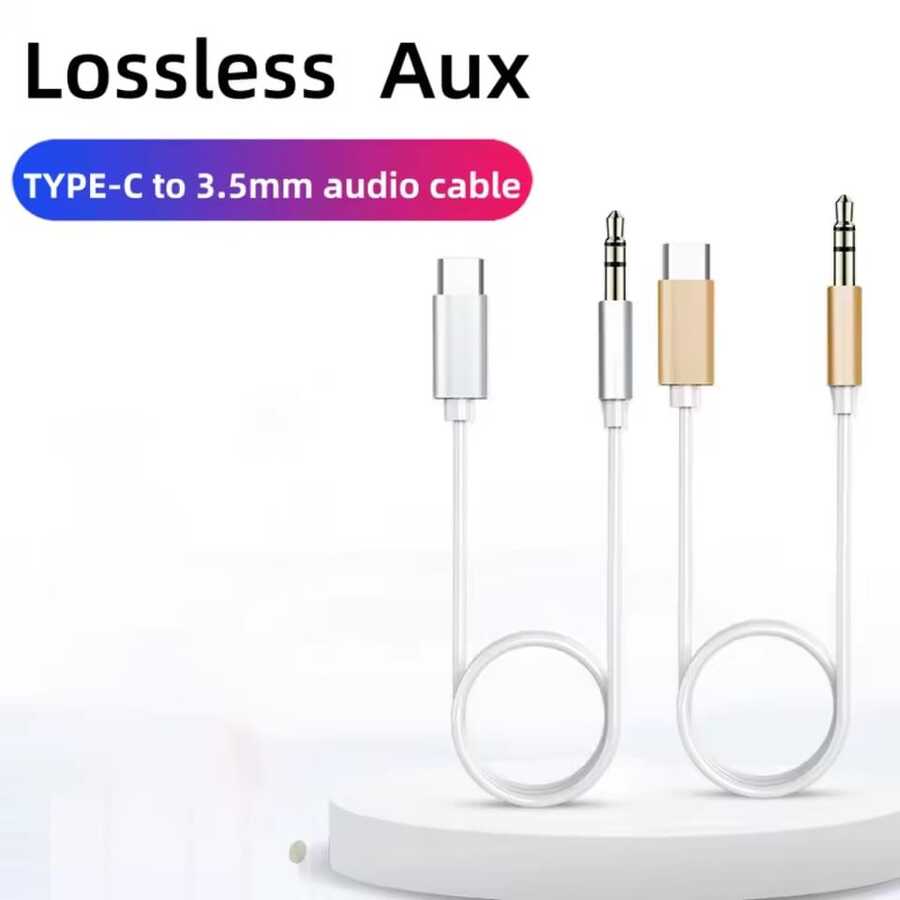 USB-C 转 3.5mm AUX 音频线，C 型音频线适配器，适用于车载扬声器耳机，兼容 17/17Pro/16Pro/16/15/15Pro/ - 彩色 - 查看 1