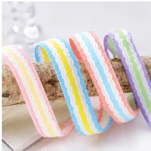 20mm Macaron Color 3D Wavy Ruffle Ribbon, Flexible Cuttable Polyester Trim, Suitable For DIY Hair Accessories, Clothing Sewing, Bag Shoulder Straps, Gift And Flower Packaging, And Other Handmade Crafts - 2cm - View 8