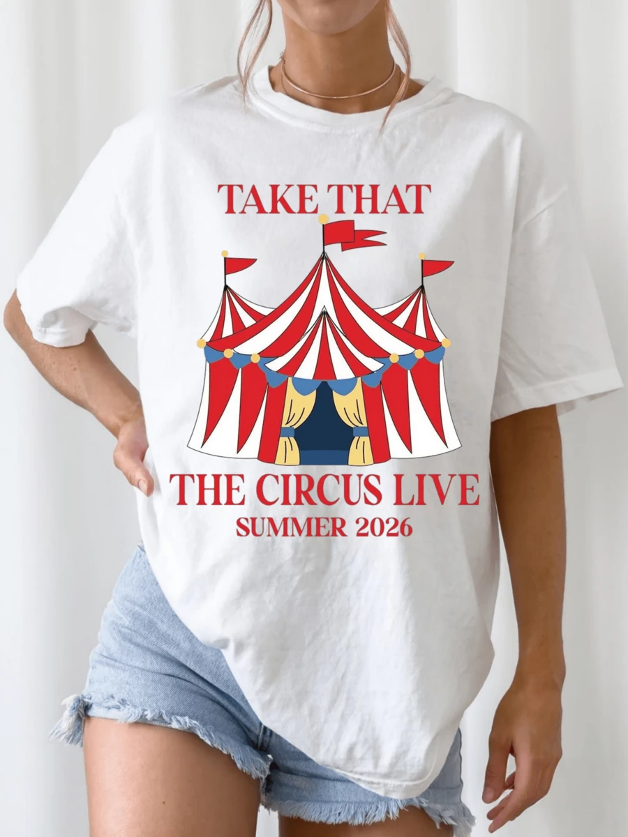 Take That The Circus Live Summer 2026 Concert T-Shirt - White - View 1