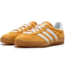 Adidas Giày thể thao cổ thấp bền chắc, thoải mái, dành cho nữ, màu vàng và trắng HQ8716 - Vàng và trắng - Xem 2