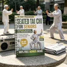 1pc Gentle Seated Tai Chi Exercise (28-Day Fall Prevention Plan) For Elderly. 10-Minute Low-Impact Daily Workout To Improve Gait Confidence And Prevent Falls. 2026 New Edition With Additional Content. Fitness Program To Help Elderly Maintain Independent Living. Ideal Gift For Grandparents And Health-Conscious Seniors. - A - View 2