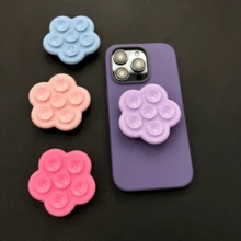 硅胶吸盘手机支架，可伸缩可折叠，免提淋浴墙面手机支架，方便自拍和视频录制 - 彩色 - 查看 7