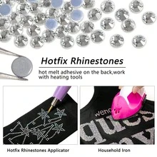 Hot Fix Rhinestone Applicator, With Crystal Hot Fix Flat Glass Iron, Rhinestone Hot Melt Tool, Suitable For Shoes And Clothes - Multicolor - View 15