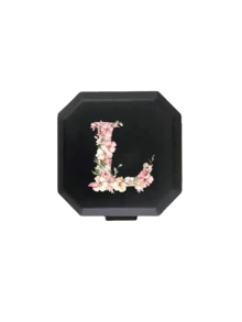 六格便携式药盒，饰有粉白干花和A-Z字母图案，旅行药盒，维生素收纳盒，露营户外徒步狩猎药品盒，旅行配件，宿舍必备，母亲节礼物，教师节礼物，节日旅行必备 - 彩色 - 查看 23