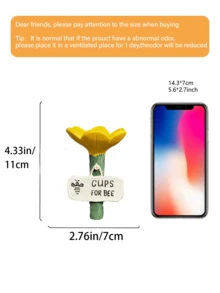1/5件装树脂花形蜜蜂饮水器，户外花园庭院插牌，蜜蜂饮水站，蝴蝶饮水器，野生蜜蜂栖息地，授粉昆虫支持，庭院装饰，易于安装，耐候树脂工艺园艺装饰品 - C - 查看 7