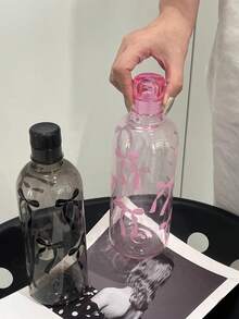 750ml Leak-Proof Cute Water Bottle With Time Scale - Multicolor - View 7