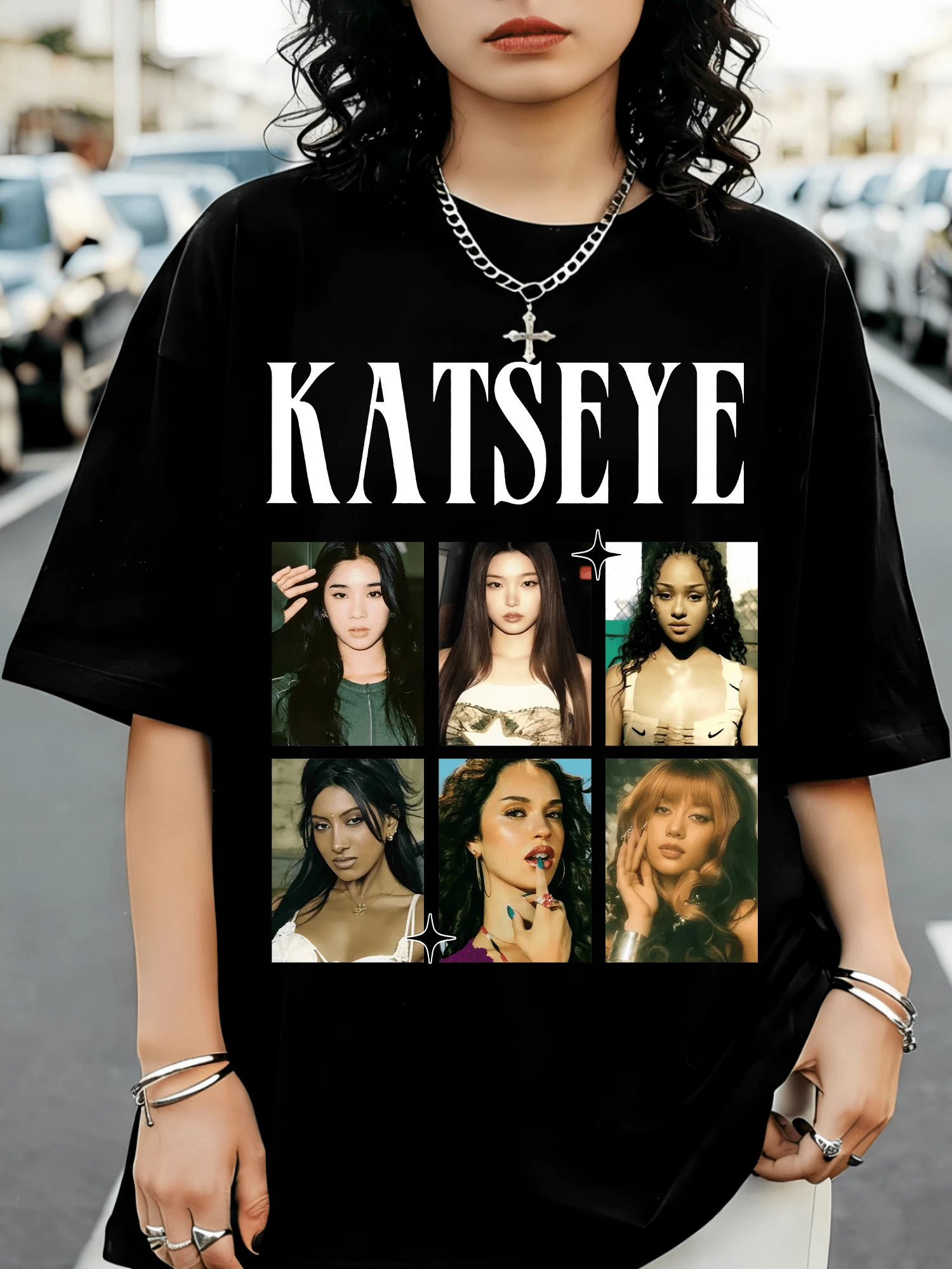Katseye The Beautiful Chaos Tour PNG, A Gift For Katseye Fans, Musical Tour - Black - View 1