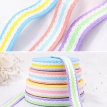 20mm Macaron Color 3D Wavy Ruffle Ribbon, Flexible Cuttable Polyester Trim, Suitable For DIY Hair Accessories, Clothing Sewing, Bag Shoulder Straps, Gift And Flower Packaging, And Other Handmade Crafts - 2cm - View 5