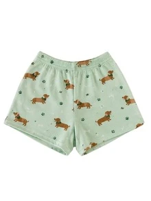 Kit 3 Short Feminino Estampado Confortável Casual Moda Praia/Pijama - Multicolorido - Visão 8