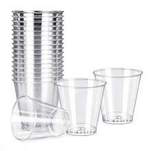 50 Pack Clear Plastic Shot Glasses, 1.7 Oz Disposable Shot Cups, Hard Plastic Mini Tasting Cups For Liquor, Whiskey, Tequila, Party, Wedding, Dessert, Sauce Samples & Catering - Transparent - View 2