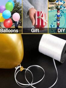 1/3 Roll 250 Yards Colorful Curly Satin Ribbon, Reusable Decorative Ribbon For Balloons, Gifts, Crafts - New Model - View 8