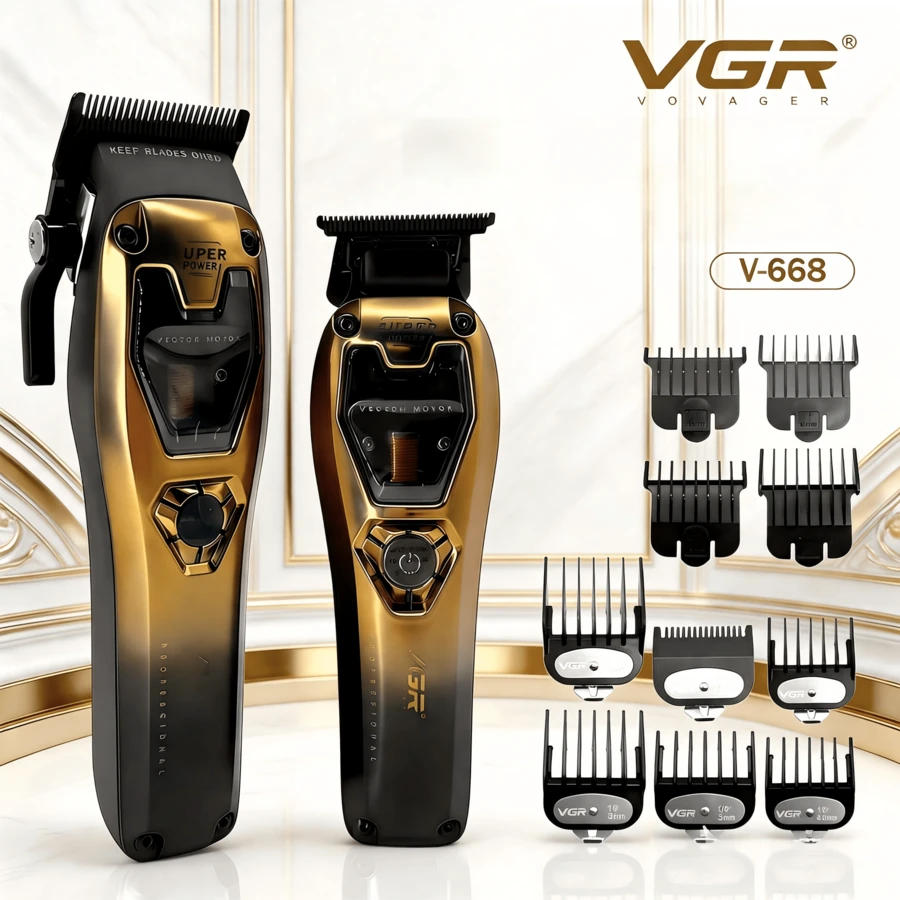 Máy cắt tóc điện chuyên nghiệp VGR 8000-11000 vòng/phút, công suất cao, dành cho nam giới V-668 V-668T - Nhiều màu - Xem 1