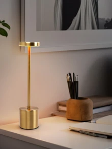 1pc Minimalist Art USB Charging Lamp - Modern Design, 3-Color Touch Home Night Light With 3 Color Temperature Settings, Suitable For Bedroom, Living Room, Dining Room, Coffee Shop, Office, Dining Hall, Bedside, Creating Warm Home Atmosphere, Creative Gift - 彩色 - 查看 5