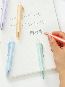 6支可爱迷你按动式圆珠笔，书写流畅，方便携带，适合返校、圣诞节、复活节礼物、活动赠品、学校奖品、办公用品等。 - 款式A - 查看 2