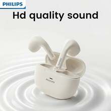 Philips TAT1040 Bluetooth 6.0 Earbuds, AI Noise Cancelling Mic, Semi-In-Ear Lightweight, 13mm Bass Driver, 11H Playtime, True Wireless Headphones - 查看 3