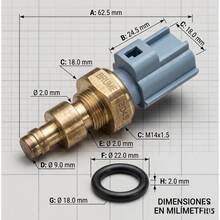 Vmingo Bulbo Sensor Temperatura Fiesta I k o n K a C o u r i e r 1999-2010 - A - Ver 7