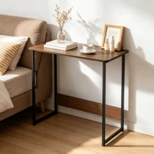Lislark Computer Desk, Office Desk PC Laptop Writing Study Desk Metal Legs And Wood, Strong Frame, For Home Office Workstation - A - View 12