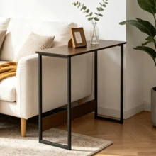 Lislark Computer Desk, Office Desk PC Laptop Writing Study Desk Metal Legs And Wood, Strong Frame, For Home Office Workstation - A - View 9