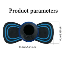 Mini Massager With Remote Control,Electronic Pulse Device Suitable For Back, Neck And Arms - Multicolor - View 9