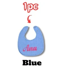 1/3/5pcs, Custom Embroidered Name Baby Bibs, Soft Cotton Gauze, Adjustable Snap Closure, Personalized Bibs For Baby Shower, Newborn Gift, Daily Feeding, Drool Proof, Cute Neutral Colors, High-Quality Baby Essentials - Multicolor - View 26