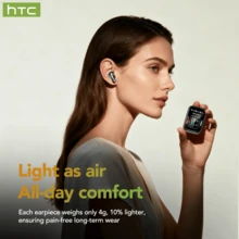 HTC NE48 AI Translation Earbuds Wireless Sliding Earphones With Color High-Definition Display Screen Touch In-Ear Bluetooth Earbuds - View 11